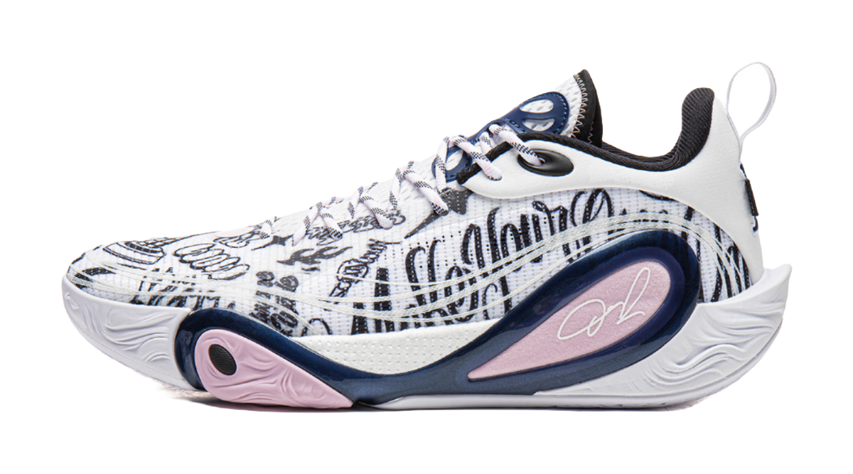 LiNing DLO1 Cushioning, Slip Resistant, Abrasion Resistant, Rebound Grip Low top Basketball Shoes Mens White Black  VJSNEAKER