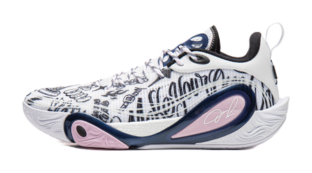 LiNing DLO1 Cushioning, Slip Resistant, Abrasion Resistant, Rebound Grip Low top Basketball Shoes Mens White Black  VJSNEAKER