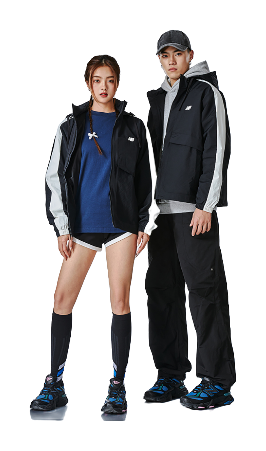 9060 New Balance Black Blue Agate  vjsneaker.com