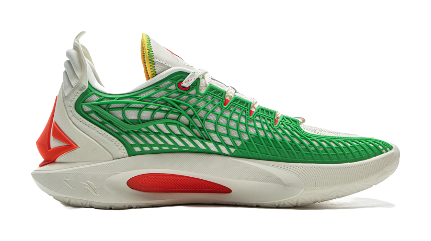 LiNing JB3 Coverage Anti Rollover Low Top Basketball Shoes Mens White Blue Red  VJSNEAKER