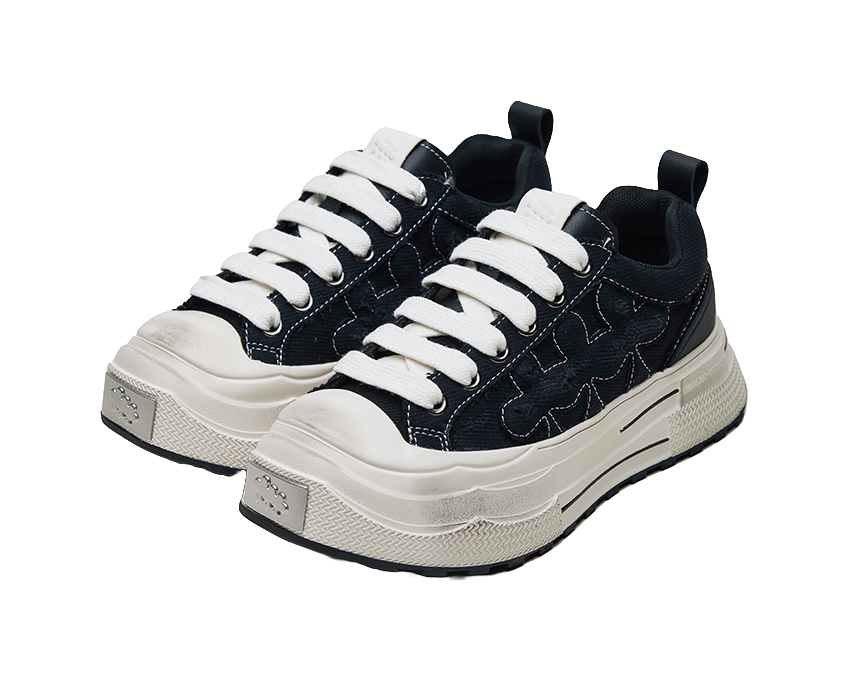 SHOOT BRAND Reprise Slip Resistant Abrasion Resistant Low top Canvas Shoes Unisex Black 