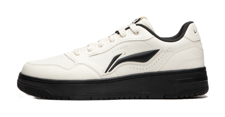 LiNing Tianji Soft Slip-Resistant Cushioning Wear-Resistant Low-Top Skateboard Shoes Mens Ecru  VJSNEAKER