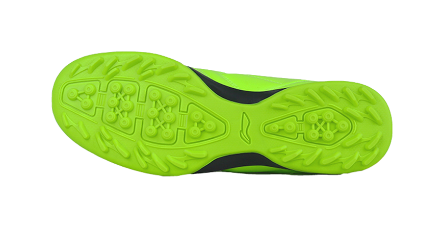 LiNing TF Broken Studs Slip-Resistant Cushioning Wear-Resistant Low-Top Kids Soccer Shoes Neon Green Kids 