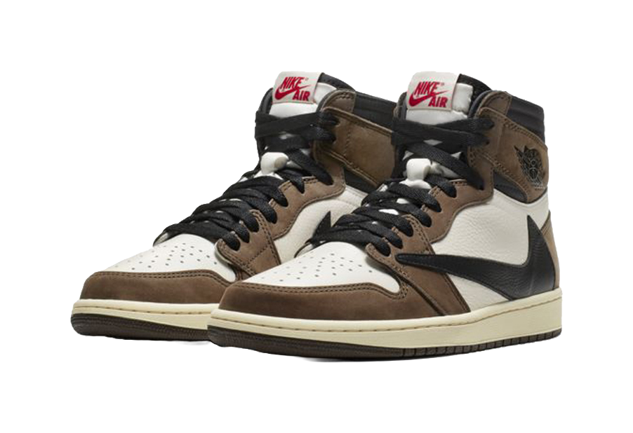 Travis Scott x Air Jordan 1 High OG TS SP "Mocha" - Retro Basketball Shoes Unisex Dark Brown  vjsneaker.com