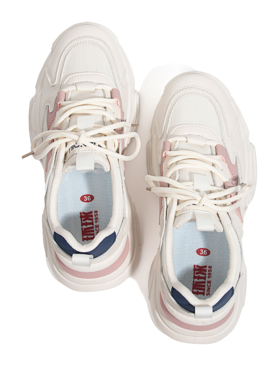 HUANQIU Casual Shoes Abrasion Resistant Breathable Coverage Height Increasing Thermal Low top Chunky Sneakers Women's 