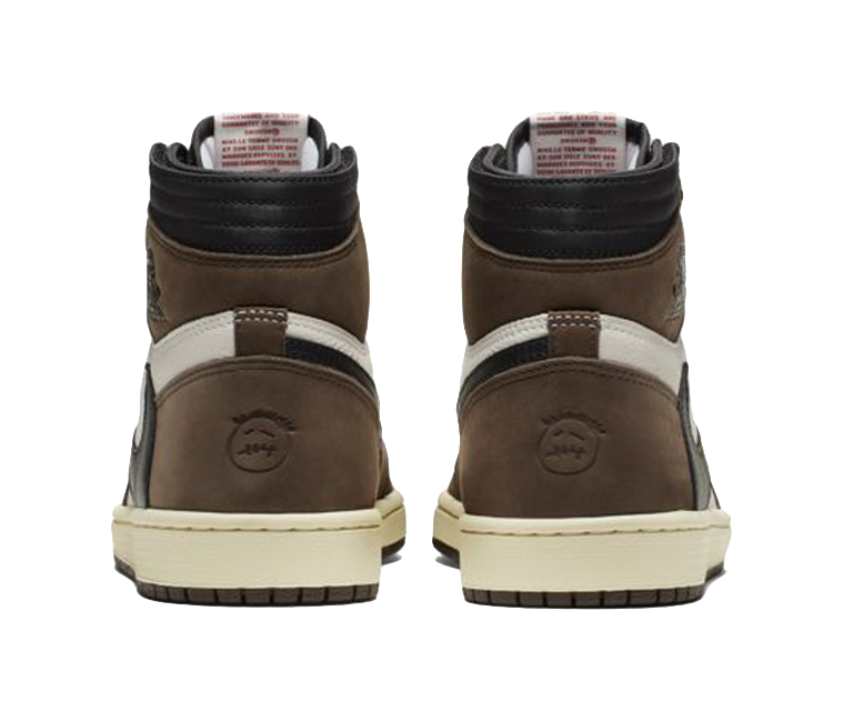 Travis Scott x Air Jordan 1 High OG TS SP "Mocha" - Retro Basketball Shoes Unisex Dark Brown  vjsneaker.com