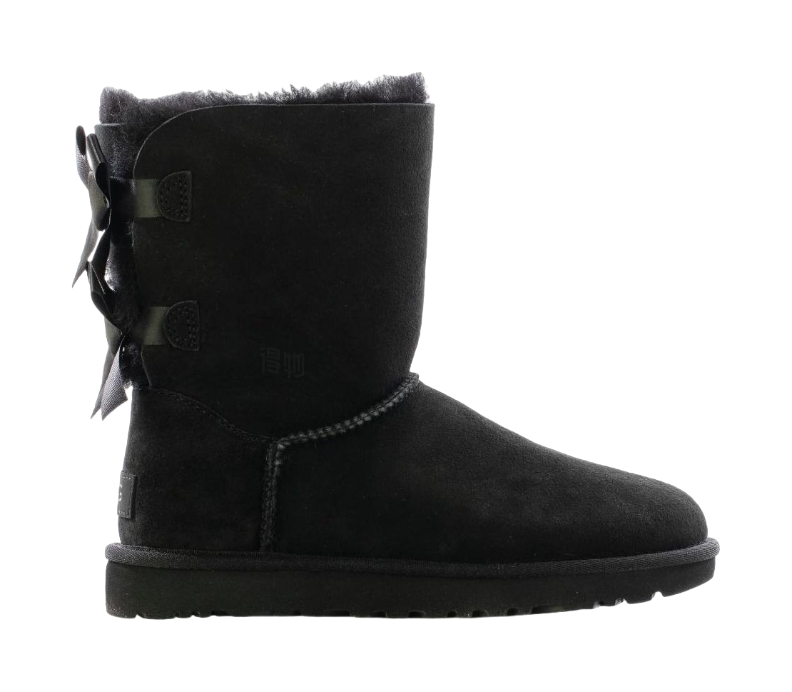 UGG Bailey Bow Ii Boot Black Womens  vjsneaker.com