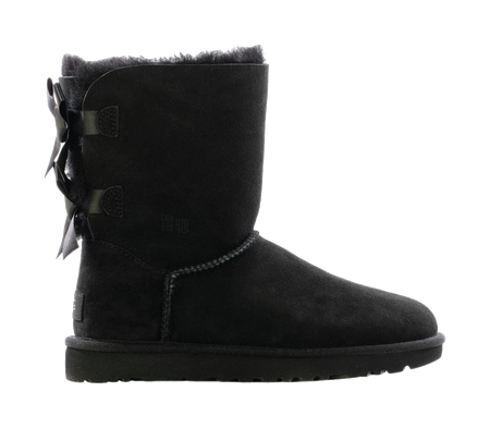UGG Bailey Bow Ii Boot Black Womens  vjsneaker.com