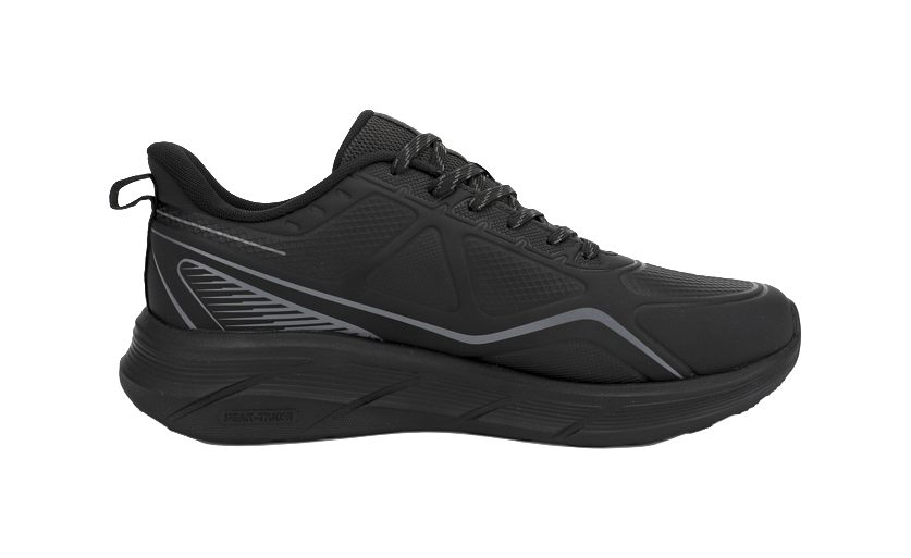 PEAK State Pole Shock Absorbers Rebound Low top Casual Running Shoes Men's All Black 