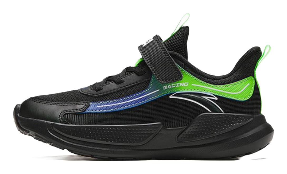 Antakids Abrasion Resistant Low Top Kids' Running Shoes Black Green 