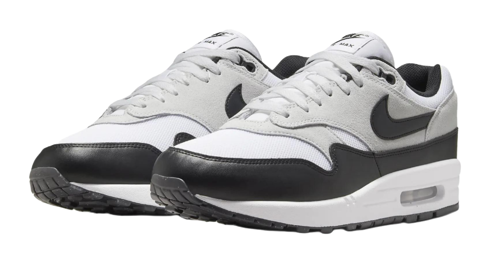 Nike Air Max 1 Essential White Pure Platinum Black  vjsneaker.com