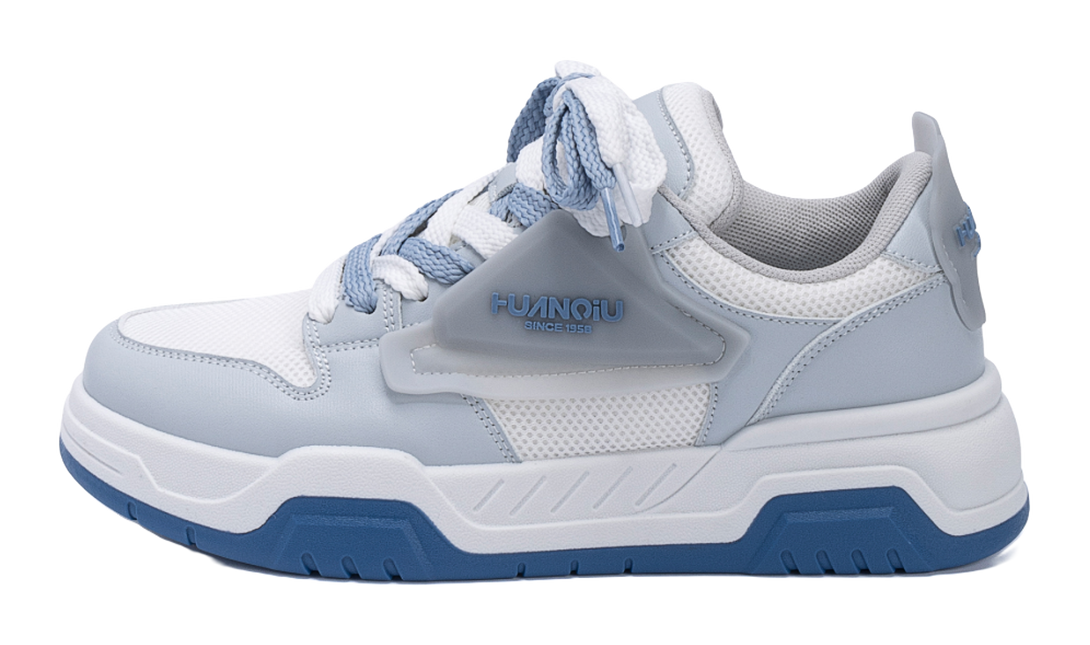 HUANQIU Coverage Lightweight Breathable Height Increasing Low top Skateboard Shoes Unisex Black 