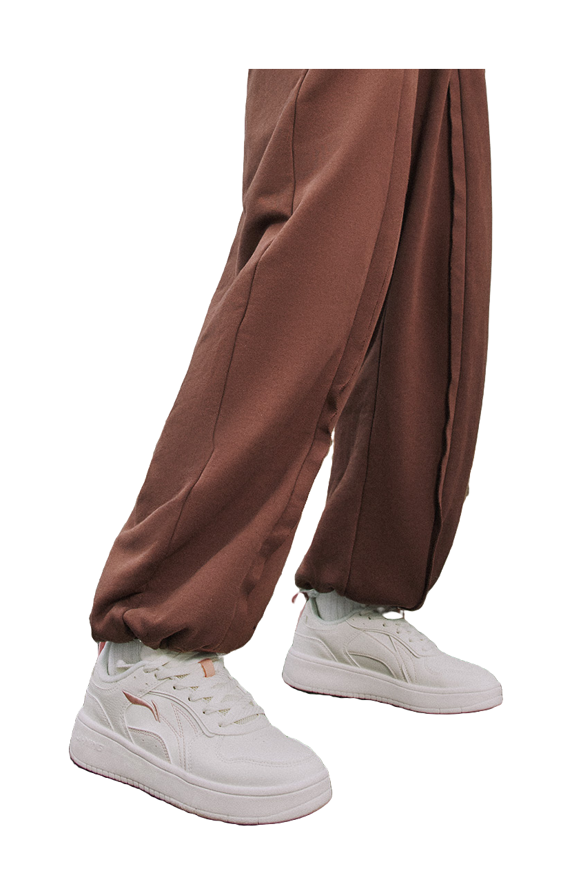 LiNing Spike Years Anti Slip Wear Resistant Breathable Height Increasing Low Top Skateboard Shoes Women's Mist White 