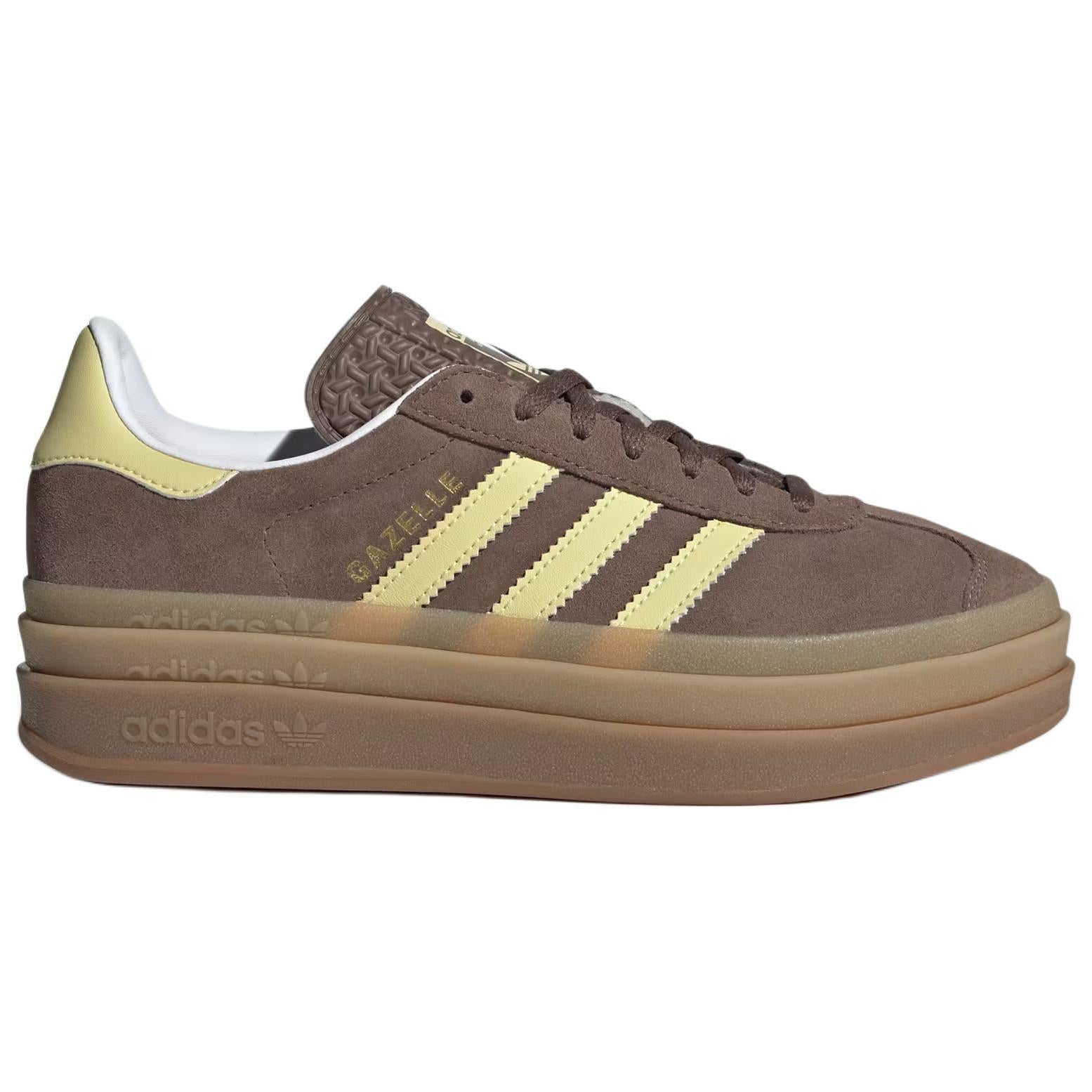 Adidas Wmns Gazelle Bold Earth Strata Powder Yellow Womens  vjsneaker.com