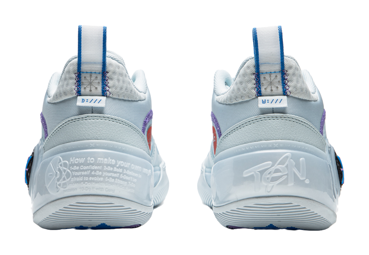 LiNing WOW 10 Way Of Wade 10 Slip Resistant Abrasion Resistant Low top Basketball Shoes Mens Light Blue  VJSNEAKER