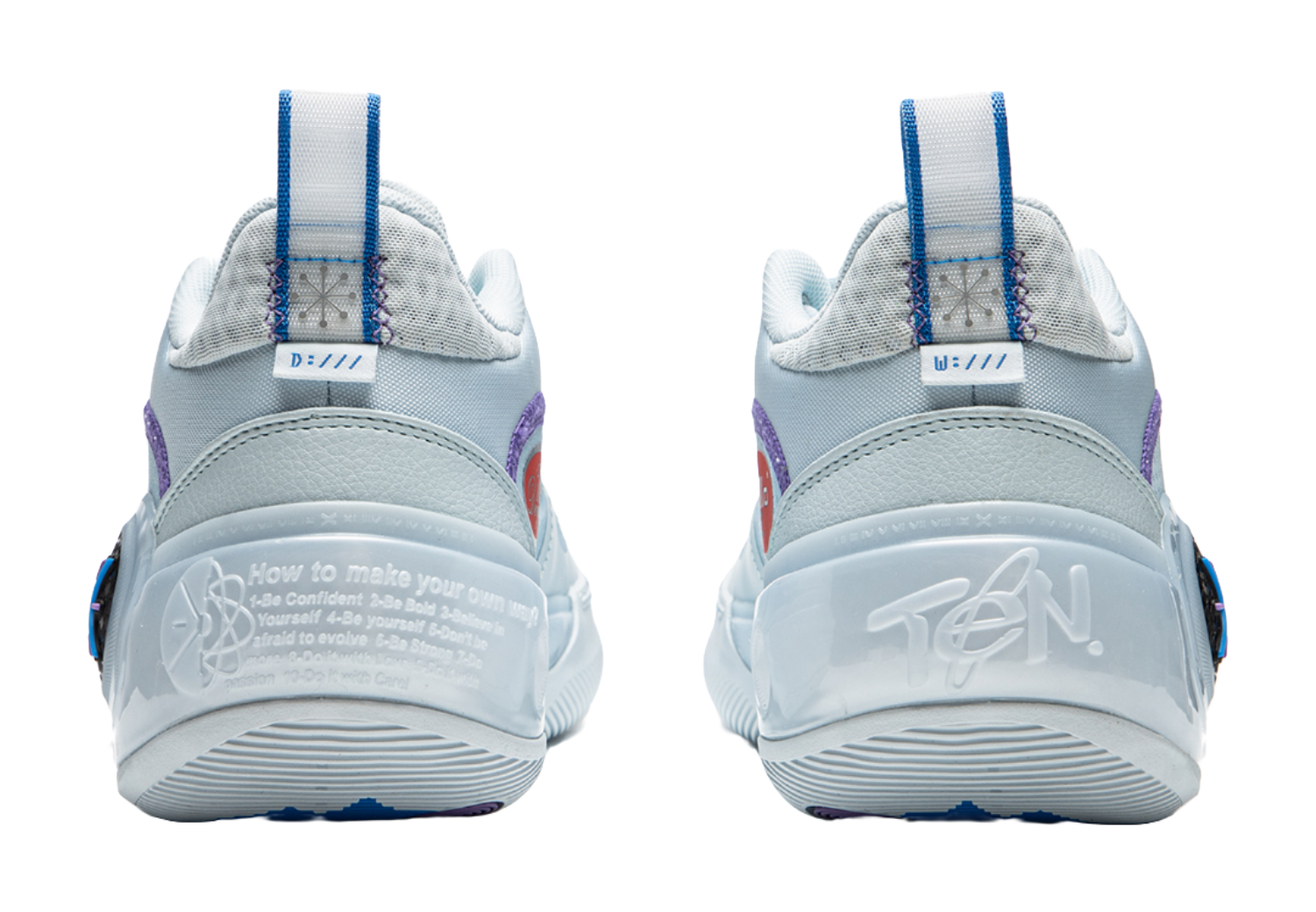 LiNing WOW 10 Way Of Wade 10 Slip Resistant Abrasion Resistant Low top Basketball Shoes Mens Light Blue  VJSNEAKER