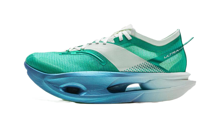 LiNing Feidian 5 ULTRA Cushioning, Slip Resistant, Rebound Low Top Running Shoes Unisex Green White Blue 
