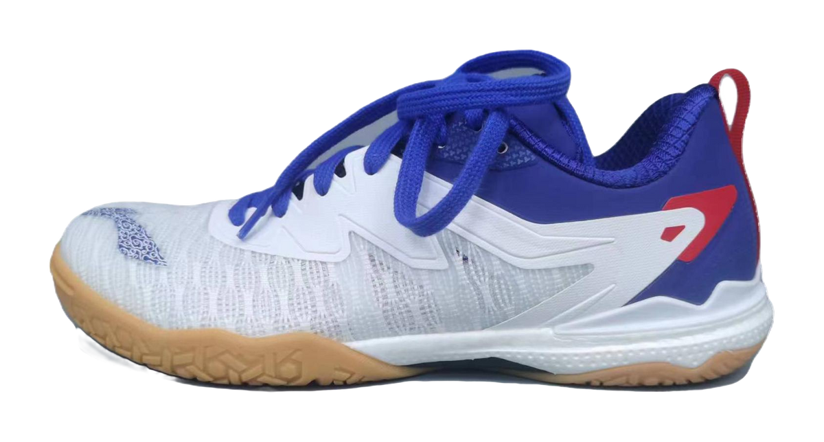 Li-Ning Qilin 2.0 PE "Kirin" APPU007-1 - Table Tennis Shoe Unisex Standard White/Shadow Purple Blue