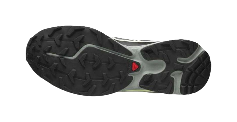 SALOMON XT 6 Waterproof Low Top Running Shoes Unisex Urban Gray Black Lime Cream  vjsneaker.com