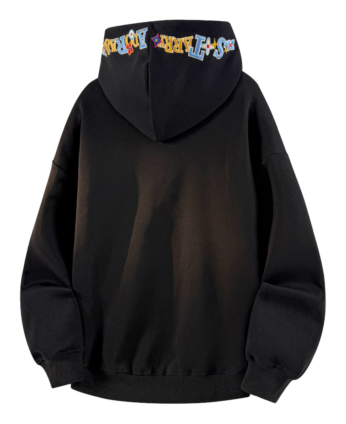 Warrior Warrior American Basic Retro Fun Embroidered Letter Logo Loose Casual Trend Versatile Windproof College Style Sports Couple Hooded Long Sleeve Thick Velvet Hoodie for Men and Women  vjsneaker.com