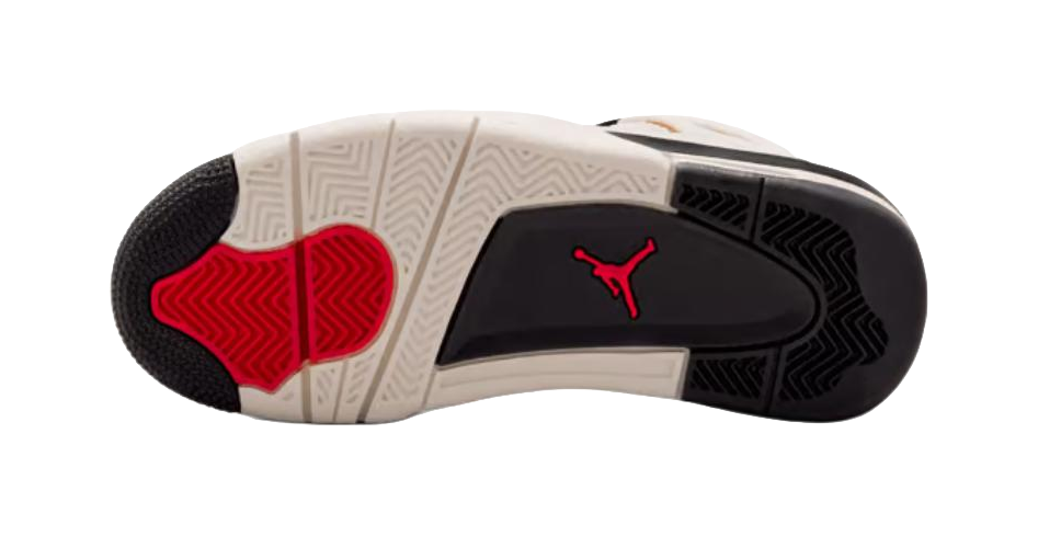 Jordan Air Jordan 4 Low top Childrens Basketball Shoes White Black Unisex  vjsneaker.com