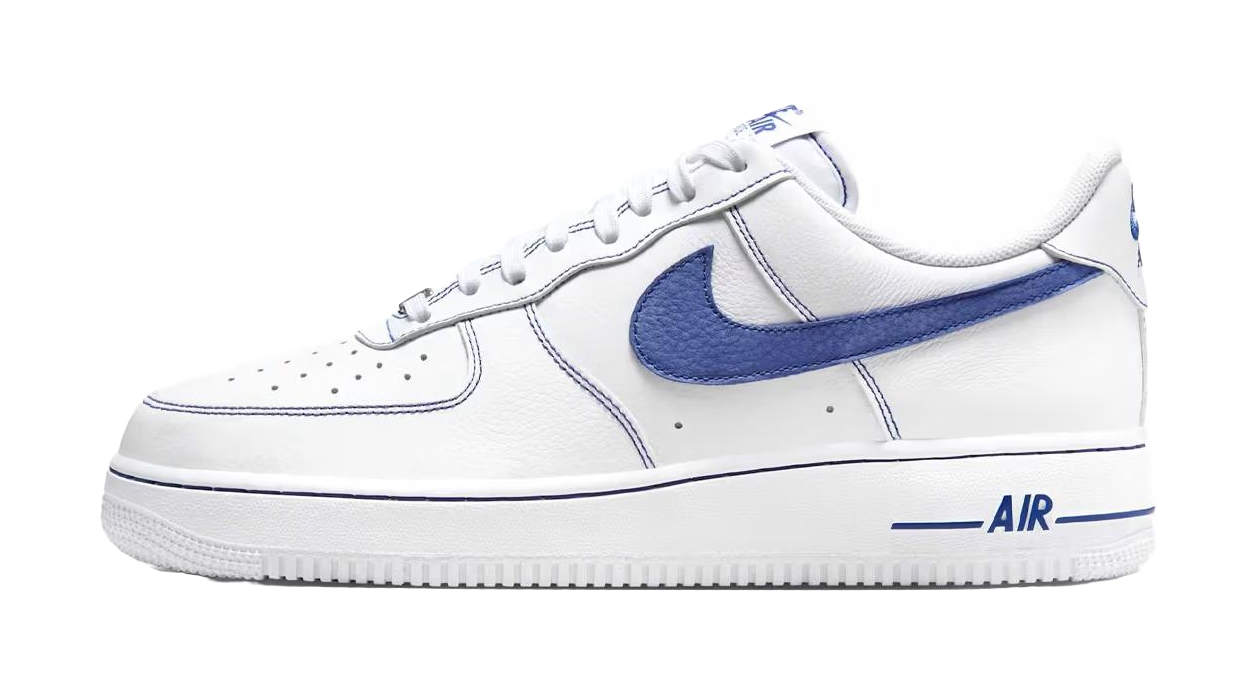 Nike Air Force 1 Low 07 LV8 White Deep Royal Blue  VJSNEAKER