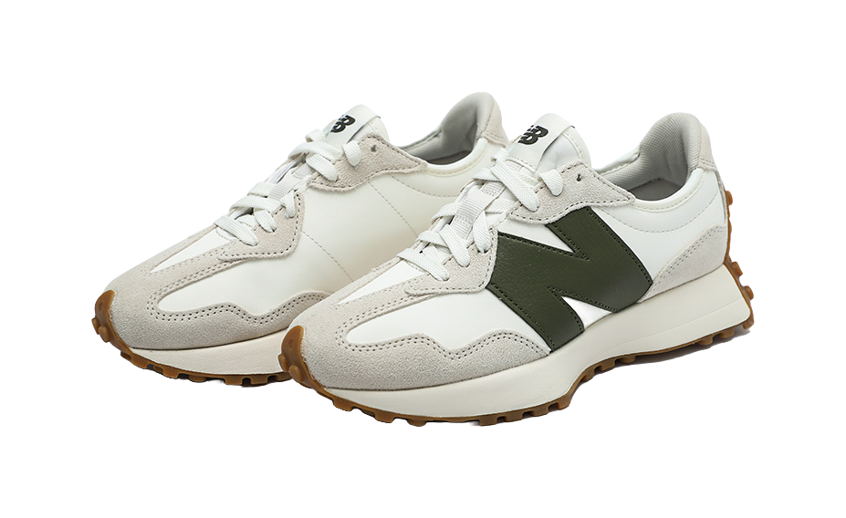 New Balance 327 Moonbeam Oak Leaf Green  vjsneaker.com