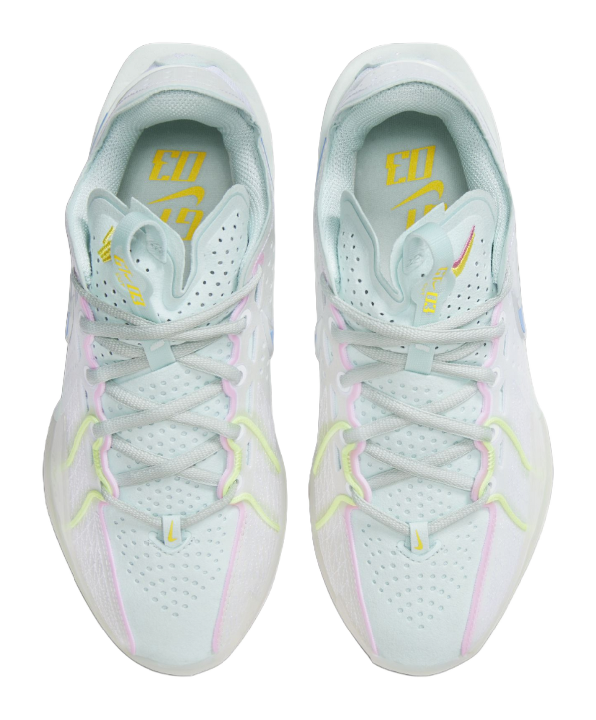 Nike G.T. Cut 3 EP White Aquarius Blue Pink Womens  vjsneaker.com