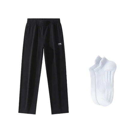 LiNing Sports Fashion Collection Knitted Sports Pants Mens Black  VJSNEAKER