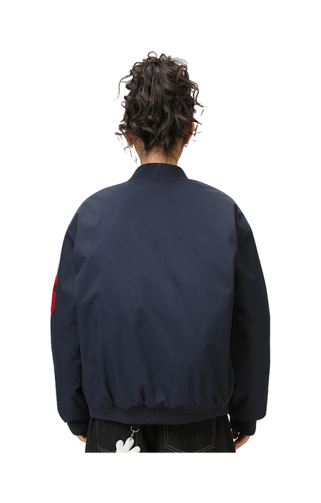 Warrior Revival Tide Cloud Sail Series Autumn and Winter Versatile Digital Loose Casual Plus Cotton Thick Long Sleeve Cotton Jacket Cotton Coat Baseball Jacket Unisex  vjsneaker.com