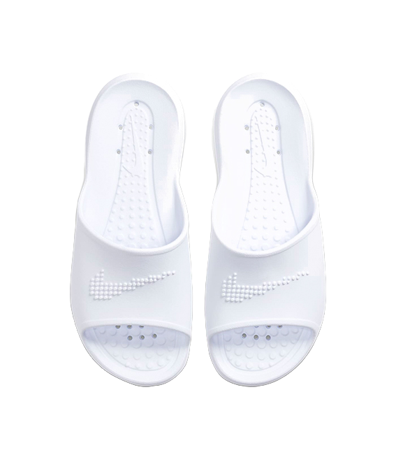 Nike Victori One Shower Slide Triple White Womens  vjsneaker.com