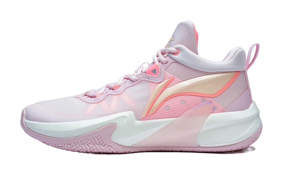 LiNing Light Speed 1.0 Shock Absorbers Slip Resistant Abrasion Resistant Low top Basketball Shoes Mens Pink  VJSNEAKER