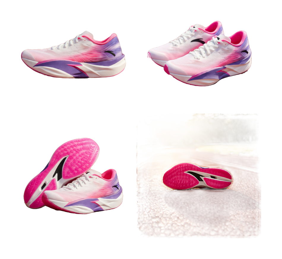 Anta C202 6.0 "White Red Purple" 112635580R-2 - Road Running Shoes Unisex White Red Purple