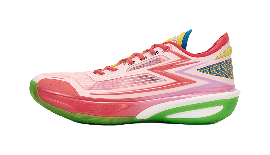 361° Cushioning, Slip Resistant, And Abrasion Resistant Low Top Basketball Shoes Mens Fluorescent Hot Coral Pink  vjsneaker.com