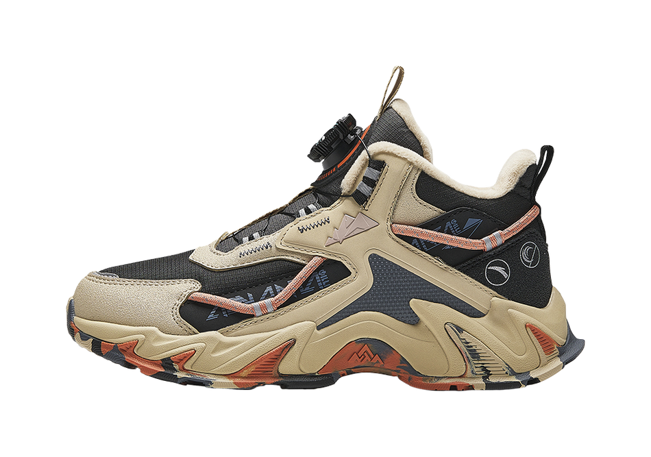 Antakids Slip Resistant, Abrasion Resistant, Rebound, Thermal Mid top Kids Outdoor Shoes Black Brown Gray Teenagers  VJSNEAKER