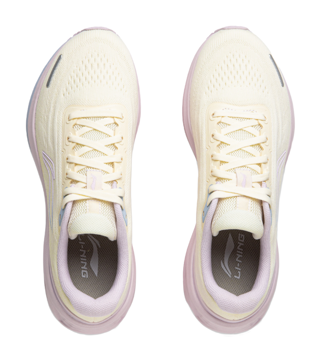 LiNing MINEPAIR 3.0 V2 Shock Absorbers Slip Resistant Abrasion Resistant Breathable Low Top Running Shoes Women's Ecru 