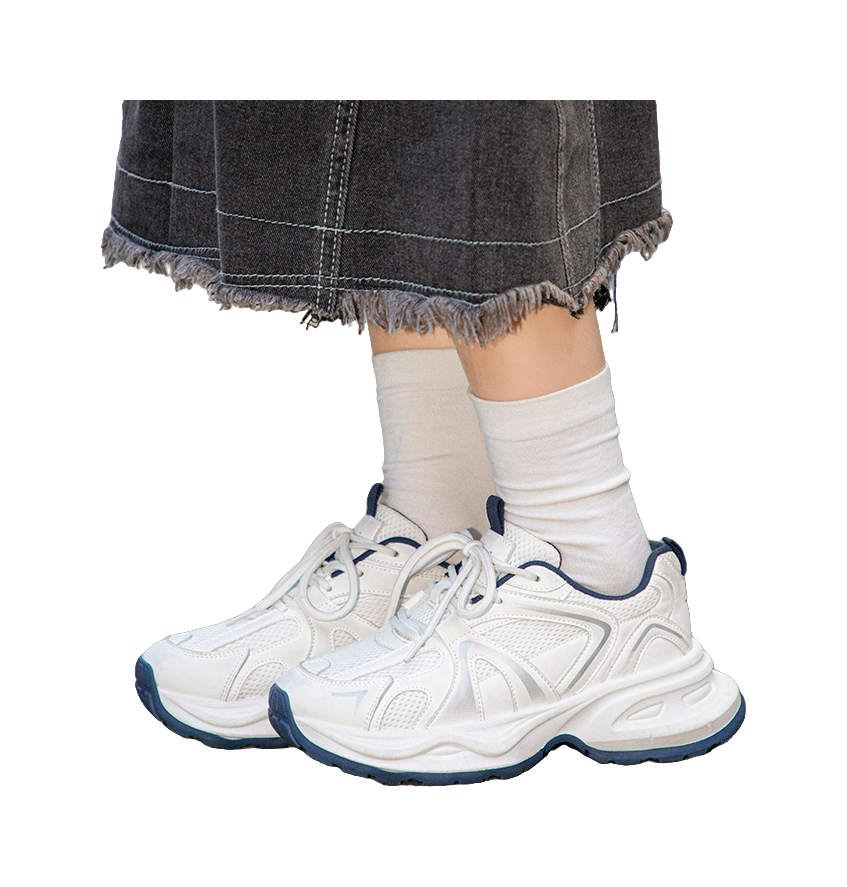 TUOPIN Abrasion Resistant, Breathable, Lightweight, Height Increasing Low top Chunky Sneakers Unisex 