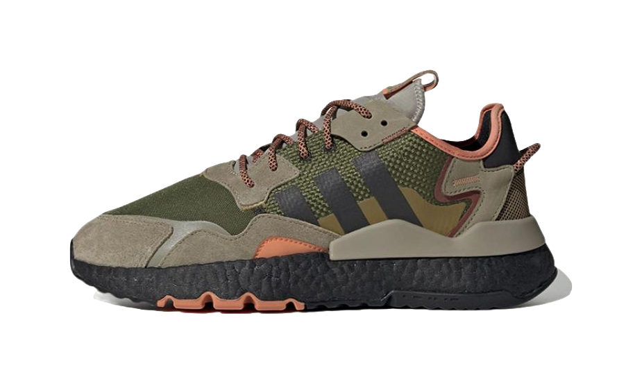 Adidas Nite Jogger Brown Dark Green  vjsneaker.com