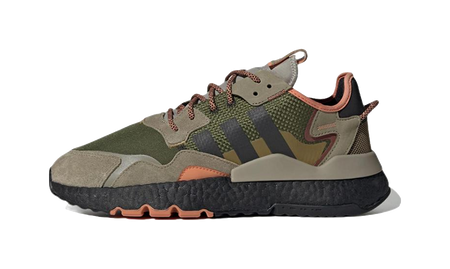 Adidas Nite Jogger Brown Dark Green  vjsneaker.com