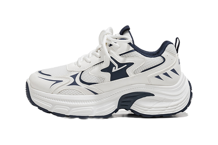 Warrior Low top Chunky Sneakers Womens Silver Gray Black  vjsneaker.com