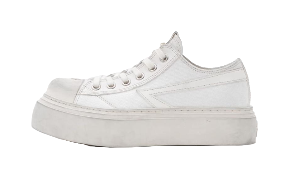 SMFK Low Top Canvas Shoes Women's Snow Mountain White 