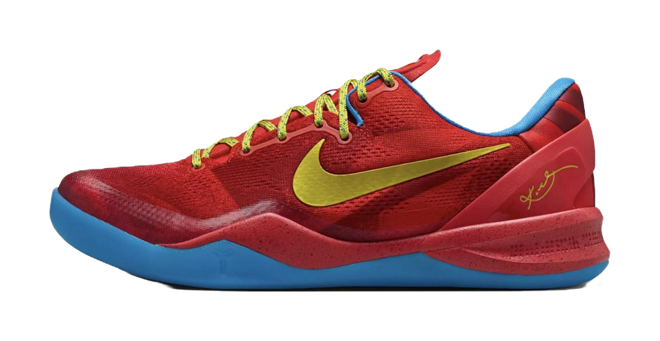 Nike Kobe 8 Rebound Grip Low top Basketball Shoes Unisex Red  vjsneaker.com