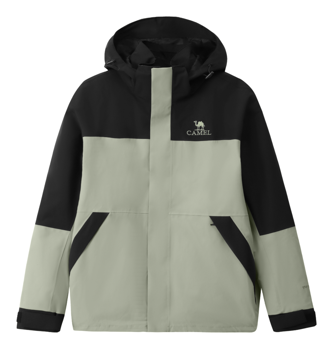 CAMEL Hiking Outdoor Adventure Waterproof, Windproof, Breathable, Abrasion Resistant, Thermal Windbreaker Jacket Unisex  VJSNEAKER