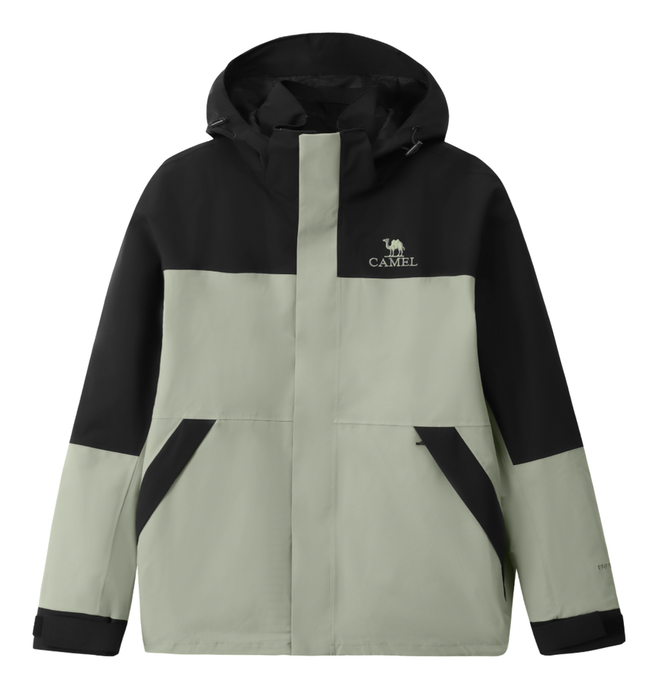CAMEL Hiking Outdoor Adventure Waterproof, Windproof, Breathable, Abrasion Resistant, Thermal Windbreaker Jacket Unisex  vjsneaker.com