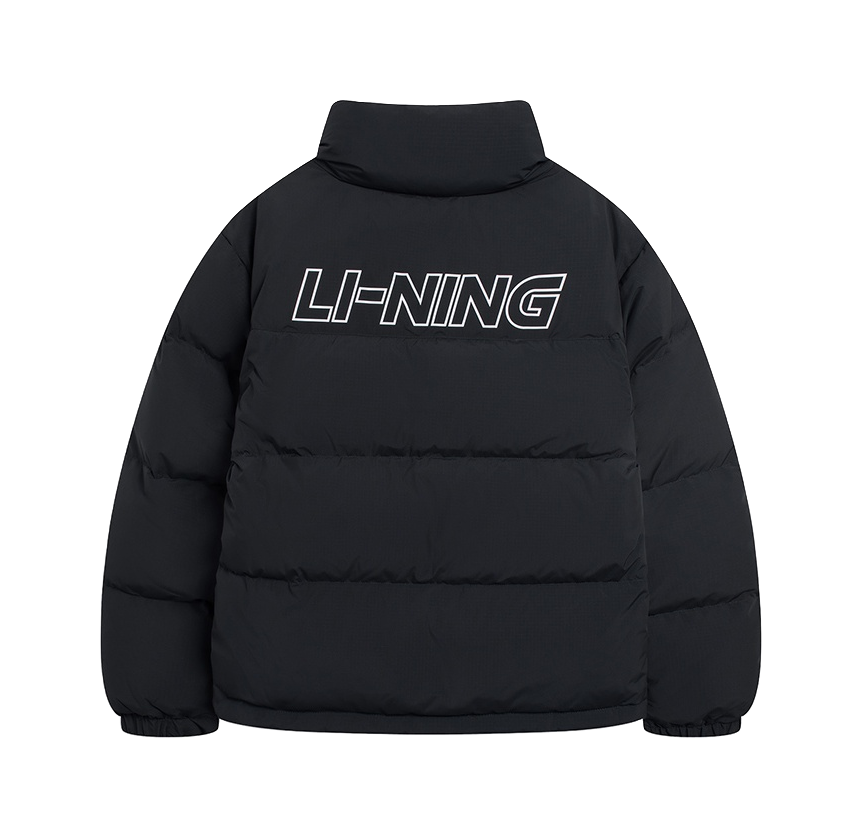 LiNing Sports Life Collection FW22 Down Jacket Winter Unisex Black  VJ SNEAKER