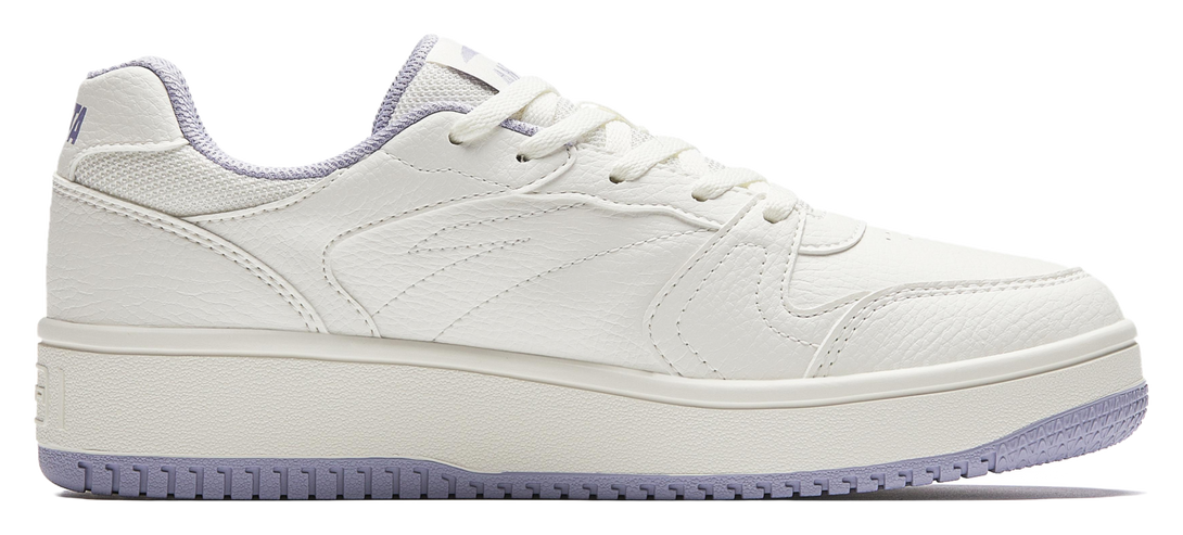 Anta Original Year Abrasion Resistant Low top Skateboard Shoes Women's White Purple 