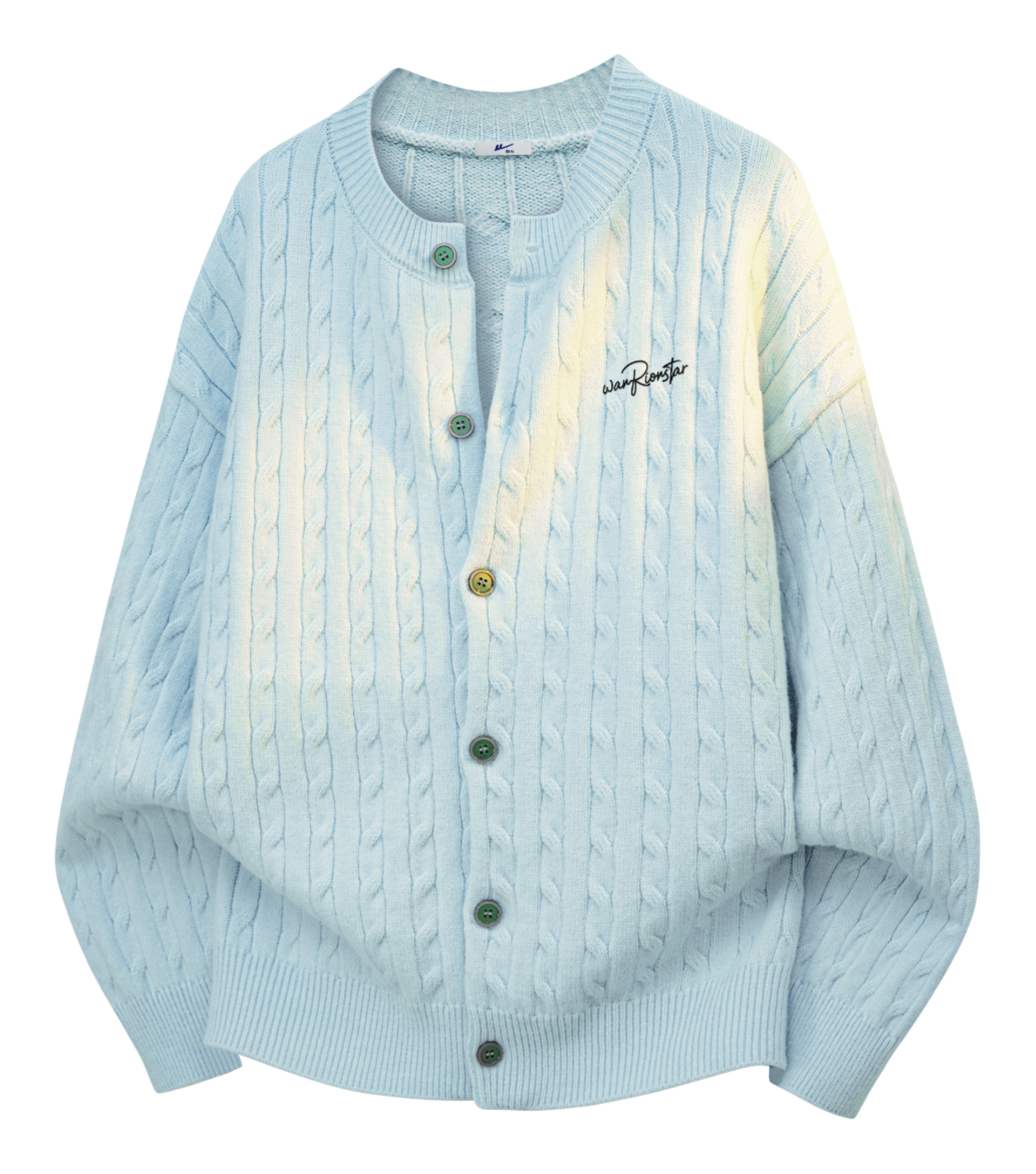 Warrior Power Simple Retro Cleanfit American Zipper Cardigan Basic Edition Warm, Soft, Comfortable Skin friendly Non stick Embroidered Sweater Knitted Sweater Unisex  vjsneaker.com