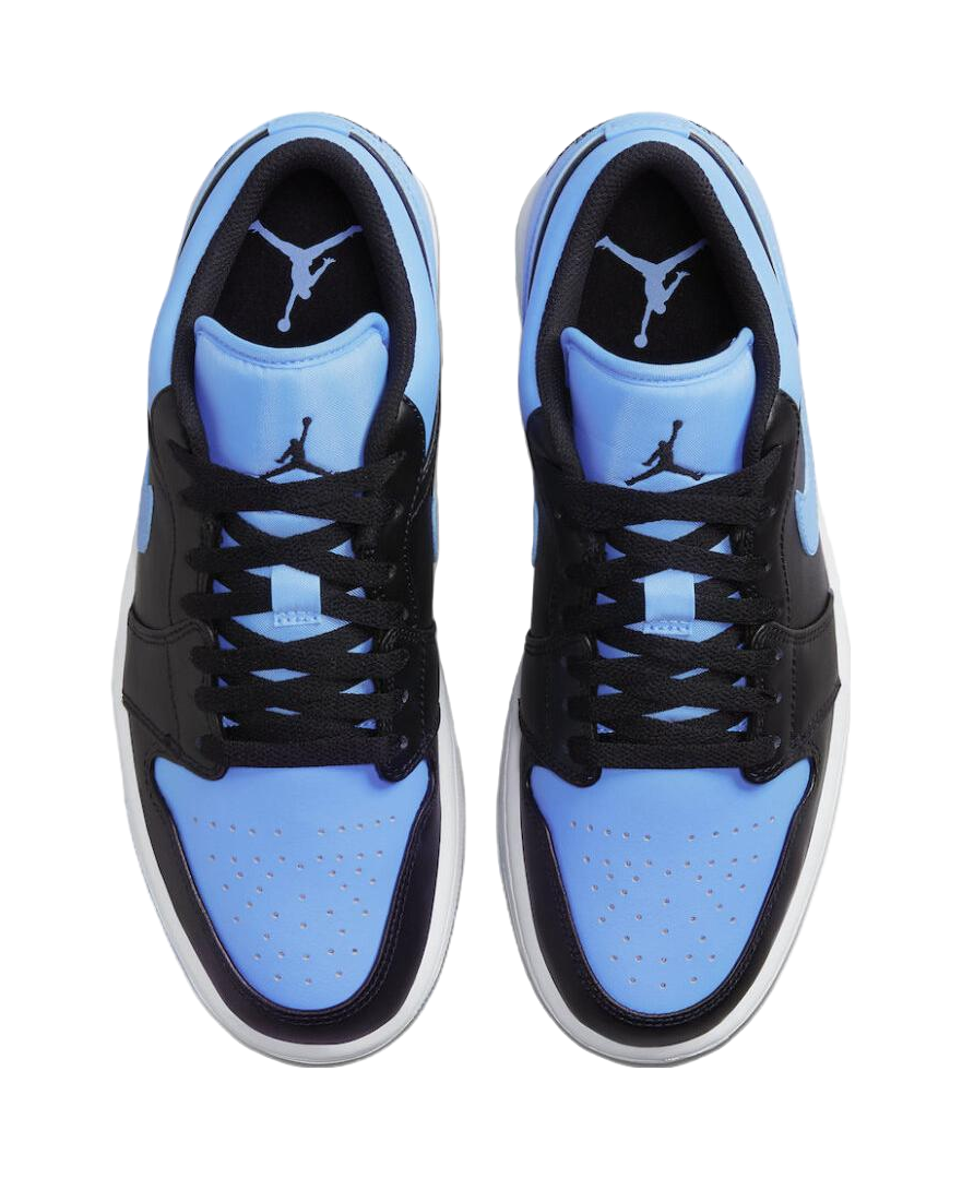 Jordan 1 Low Black University Blue  vjsneaker.com
