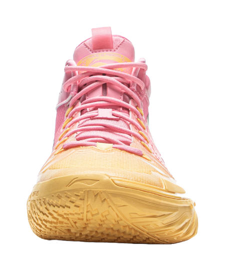 Li Ning Jie Ao 2High Basketball Shoes Mens High top Fairy Pink/Soft Apricot Yellow  VJSNEAKER