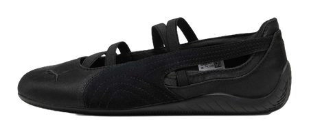 PUMA Speedcat Ballet Black Cool Dark Gray Satin Womens  vjsneaker.com